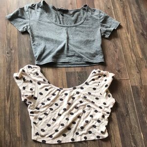 2 crop tops